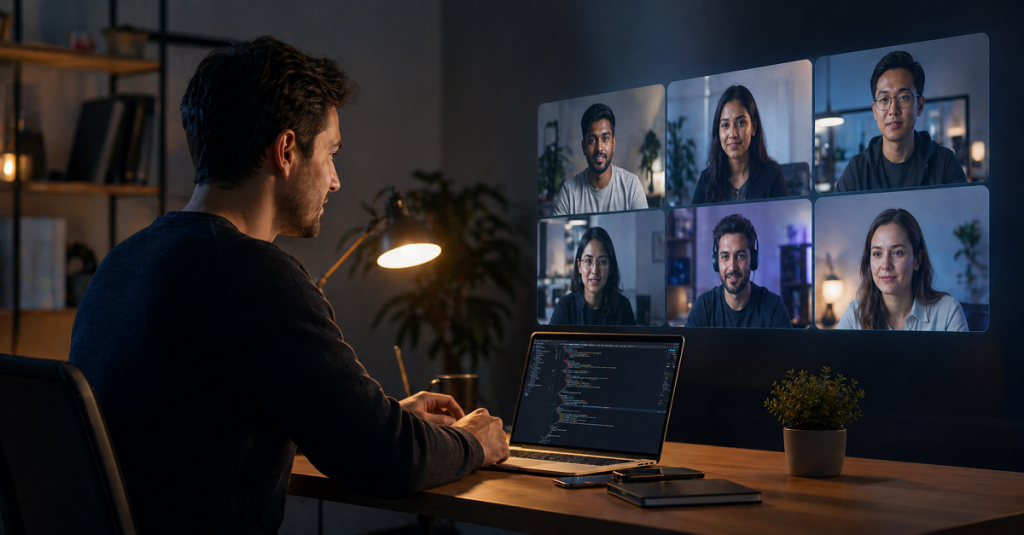 Manager managing remote teams