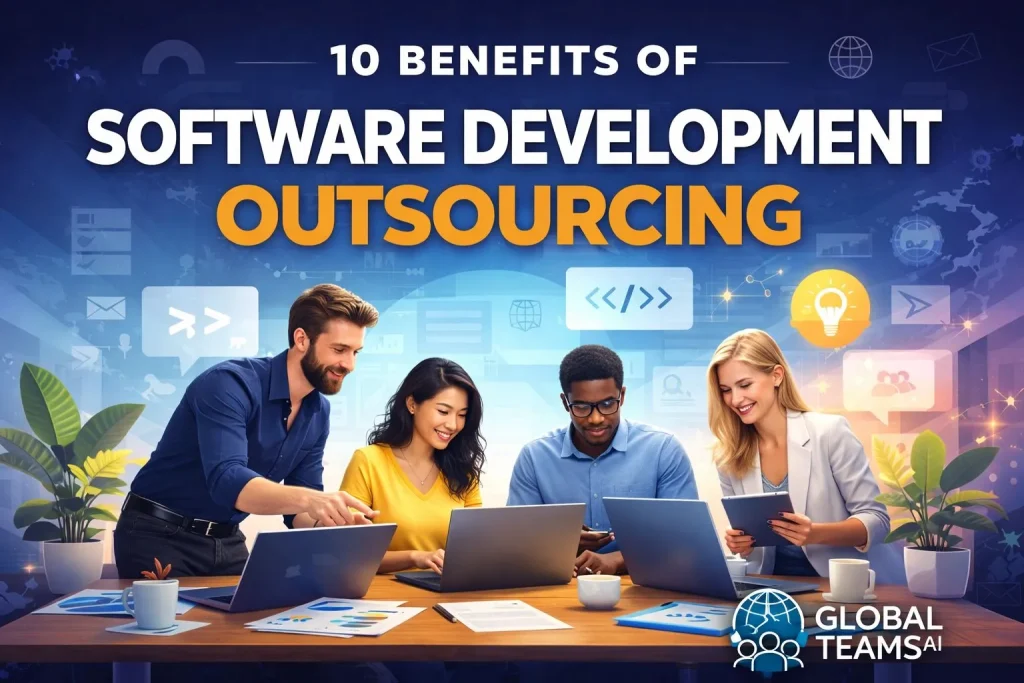 Collaborative software development outsourcing team