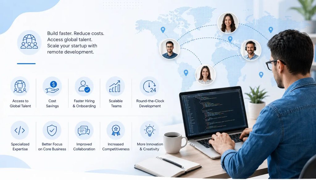 Remote web developers helping startups scale with global talent and cost-effective development.